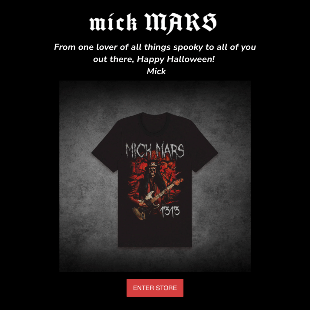 happy halloween from mick